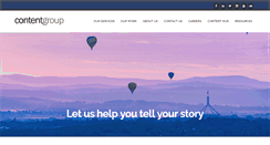 Desktop Screenshot of contentgroup.com.au