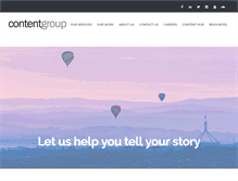 Tablet Screenshot of contentgroup.com.au